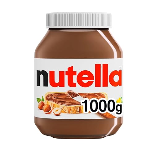 NUTELLA Hazelnut Spread with Cocoa - 1 kg Jar | Original NUTELLA Hazelnut Spread with Cocoa - Smooth and Creamy - For Breakfast and Baking
