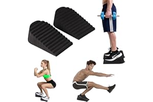 brokensnatch Squat Wedge Block 2PCS Non Slip,Slant Board for Weightlifting and Calf Stretching,for Mobility Balance and Strength,fits Physical Therapy,Foot Stretcher/Heel Elevated Squats/Calf Raises