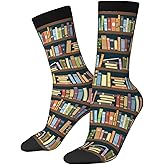AOWULA Funny Crazy Socks for Men/Women Gifts,Unisex Novelty Casual Crew Socks