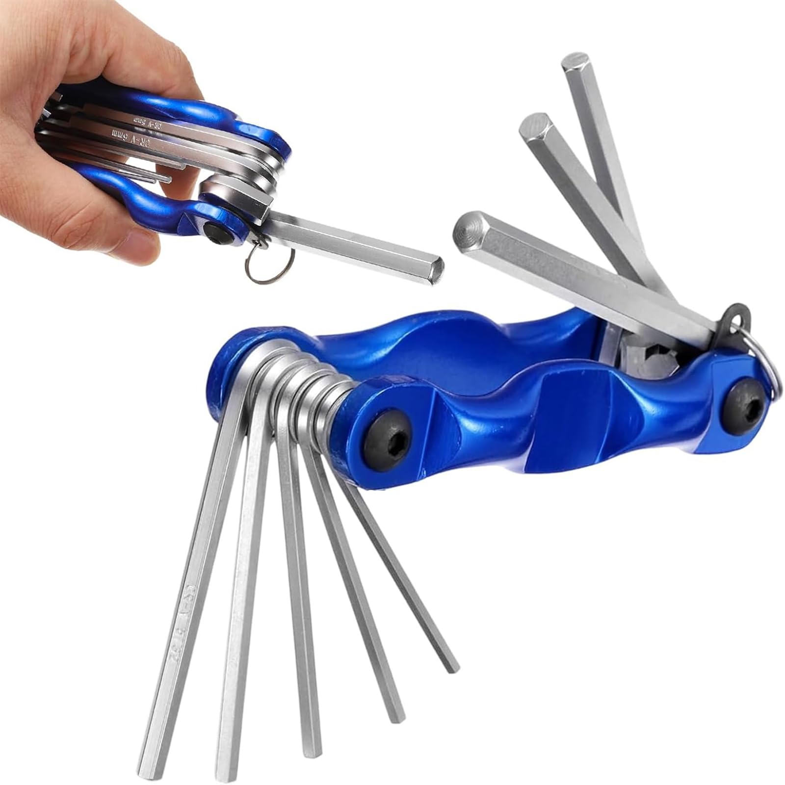 NAMIC 8 in 1 Folding Allen Key Set, Allen Key Set, Hexagonal Torx Set, Allen Key Set for Bicycles, Motorcycles, Vehicles, Furniture