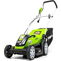 Greenworks 14-Inch 9 Amp Corded Lawn Mower MO09B01
