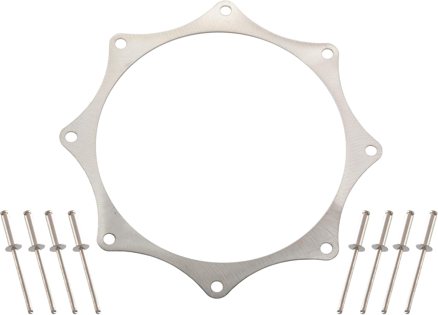 Stainless Exhaust Trim Ring for 4" exhaust w/rivets Turbo