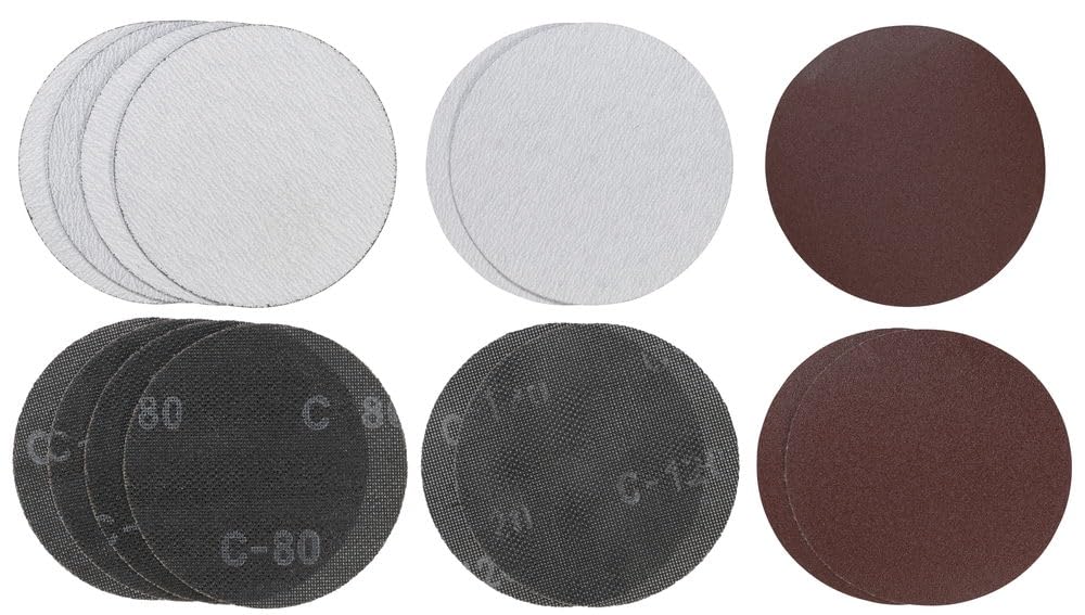 kwb by Einhell 49490965 Grille Sanding Paper Set Diameter 180 mm 15 Pieces Wall processing system accessories.