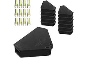 Anblak Mouse Station with Keys Black 12 Pack, Key Required Mouse Stations, Mice Stations, Keeps Children and Pets Safe Indoor & Outdoor