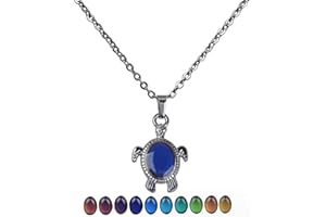Phoenix Angela Charm Personalized Temperature Sensing Color Changing Pendant Necklace Assorted Styles Unisex Best Gifts Stainless Steel Chain Jewelry