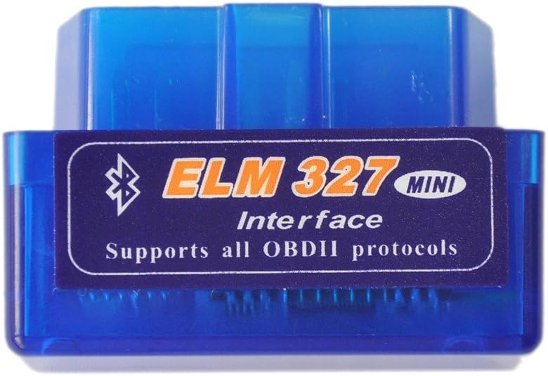 ELM327 Latest Version V2.1 Bluetooth Super Mini ELM327 OBD2 II Scan Tool Car Auto Diagnostic Tool Multi-Language 12Kinds Works ON Android Torque/PC (blue)