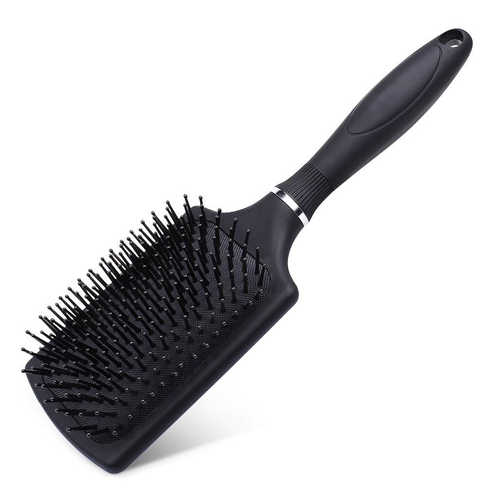 SUNTATOP Paddle Hair brush, Professional Hairbrush for Straightening Hair, Blowdrying and Scalp Massage, Matte Black