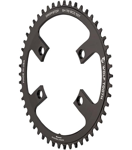 Amazon.com : Wolf Tooth 110 BCD Spider Asymmetric 4-Bolt Gravel