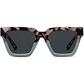 Peepers by PeeperSpecs Women's Out of Office Sun Square Polarized, No Correction Sunglasses