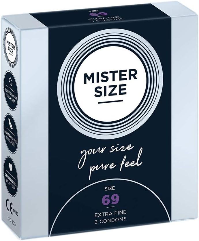MISTER SIZE 69mm Ultra-Sensitive Condoms for Men, Extra Thin