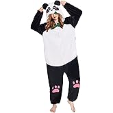 OLAOLA Adult Unisex Onesie, Animal Hoodie Pajamas with Pockets, Flannel Sleepwear Halloween Cosplay Costume Gifts