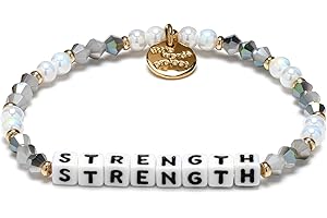 Little Words Project Original and Friendship Bracelet, Made with Colorful Beads and Plated Brass Hardware, Handcrafted Design & Positive Message