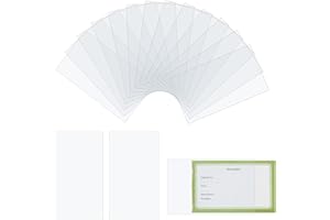 100 Pack 3x5 Inches Recipe Card Protectors Clear Recipe Card Cover Plastic Cards Sleeves for Cards Protector