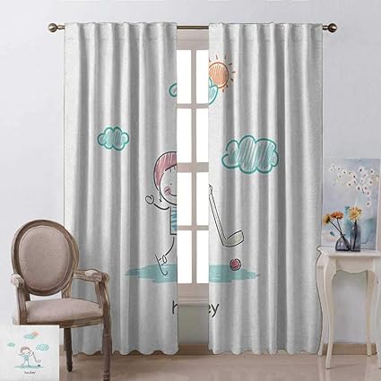 Amazon Com Youpinnong Hockey Kitchen Curtains And Valances Set