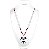 NCAA Georgia Bulldogs Team Logo Mardi Gras Style Beads
