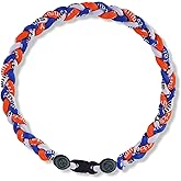 LMUWECNO 18 Inch Baseball Necklaces Three Braided Rope Tornado Men Women Baseball Sports Necklace, Ideal Accessories for Baseball Teams and Enthusiasts