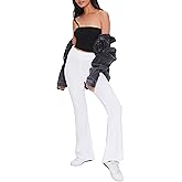 Forever 21 Womens High-Rise Flare Pants