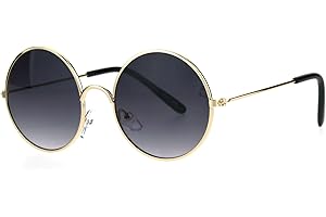 SA106 Kids Child Size Hippie Round Circle Lens Tie Dye Gradient Metal Sunglasses