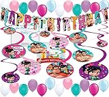 Wreck It Ralph 2 Party Supplies Birthday Deluxe Banner Hanging Swirls and Balloon Party Bundle
