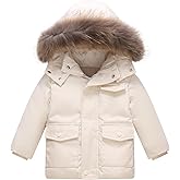 IBOBOOM Toddler Winter Coat Baby Puffer Jacket Girl Hoodie Boy Snow Outerwear Clothes 5T