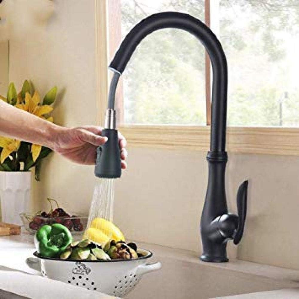 symzl Grifos de lavabo para cascadas, baño Grifo de fregadero de cocina