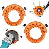 𝐔𝐩𝐠𝐫𝐚𝐝𝐞𝐝 Circular Drill Bit Sharpener for 4-1/2in and 5in Angle Grinder(115mm/125mm), 2-13mm Bits Drill Sharpener, Tightness Afilador De Brocas, Angle Grinder Drill Bit Sharpener (Orange 2pcs)