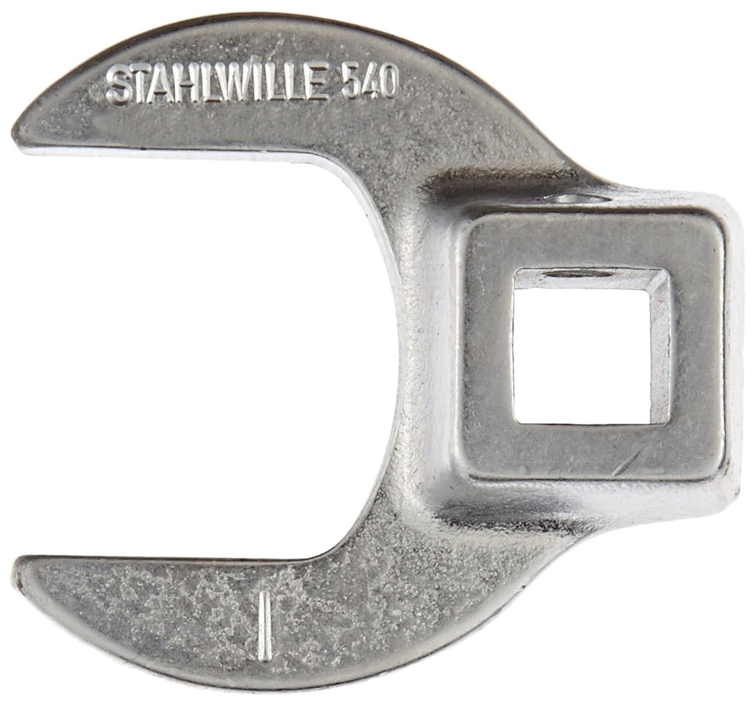 Stahlwille 02500048 540A Chrome Alloy Steel Crow-Ring Spanner, 3/8 inch Drive, 1 inch Size, 47 mm Length