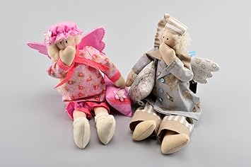 Amazon.es: Angeles de peluche hechos a mano munecos de tela objetos de decoracion: Juguetes y juegos