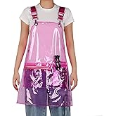 MIKI WELL Updated Hair Stylist Apron,Preventing Hair Pockets- Waterproof Transparent Salon Apron,Multi-pocket with zipper