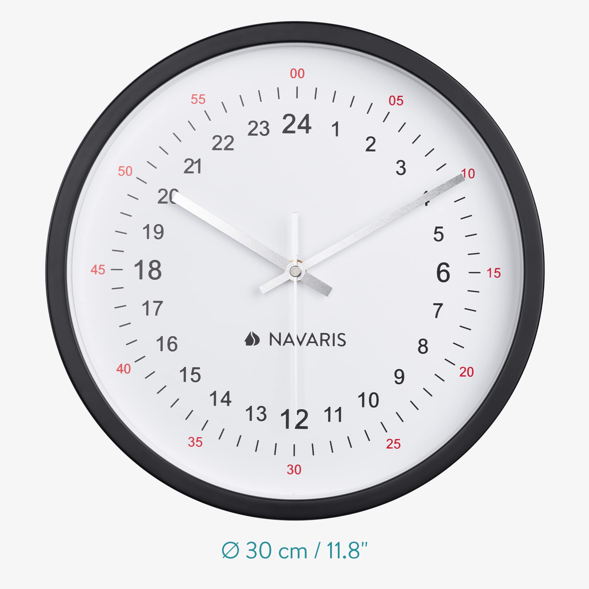 Mua 24 Hour Wall Clock - 11.8