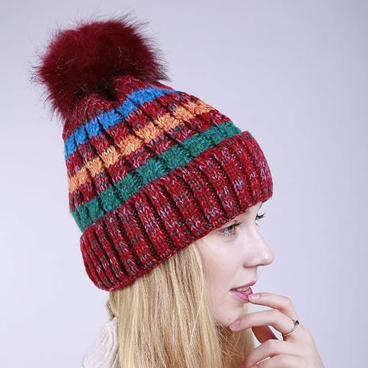womens 2 bobble hat