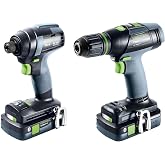Festool 577615 TID 18 HPC 4.0 I-Set Cordless Impact Driver Kit with 4.0Ah Battery, EC-TEC Brushless Motor, T-Mode, Systainer Storage &amp; Fast Charger