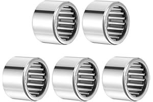 uxcell SCE1412 Needle Roller Bearings, Drawn Cup Open End, 7/8-inch Bore 1-1/8-inch OD 3/4-inch Width 27000N Static Load 16900N Dynamic Load 5pcs