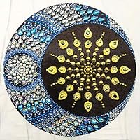 Diamond Painting Kits for Adults, feilin 5D DIY Diamond Art Kit with Crystal Rhinestone,Paint with Diamond for Home Wall Decor Sun Moon 30X30cm