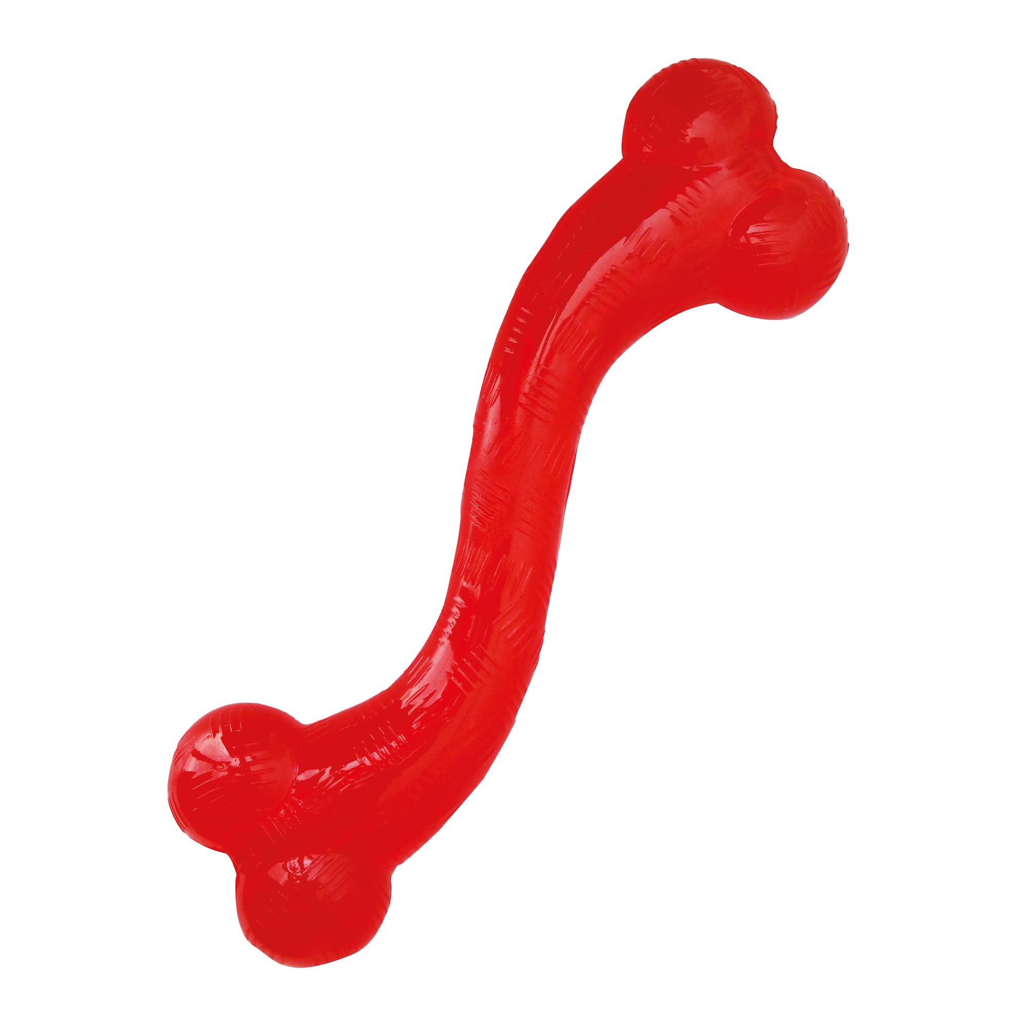 PetLove Mighty Mutts Extra Tough Dog Toy, Stuff with treats and spreads, Floating, Rubber S-Bone, Large