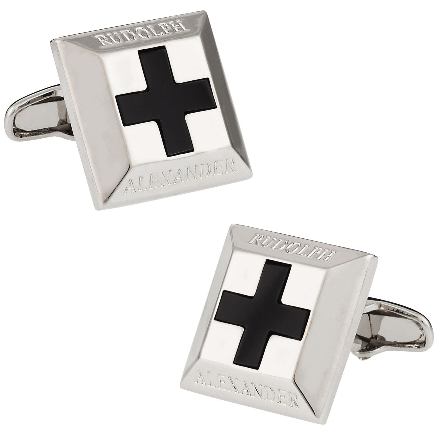 Onyx Cross RA Cufflinks