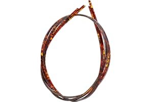 HEALLILY 2pcs Plastic Binding Purfling Strip for Guitar Acoustic Classical Guitar Bass Strip Body Binding Inlay (Brown) White Guitar