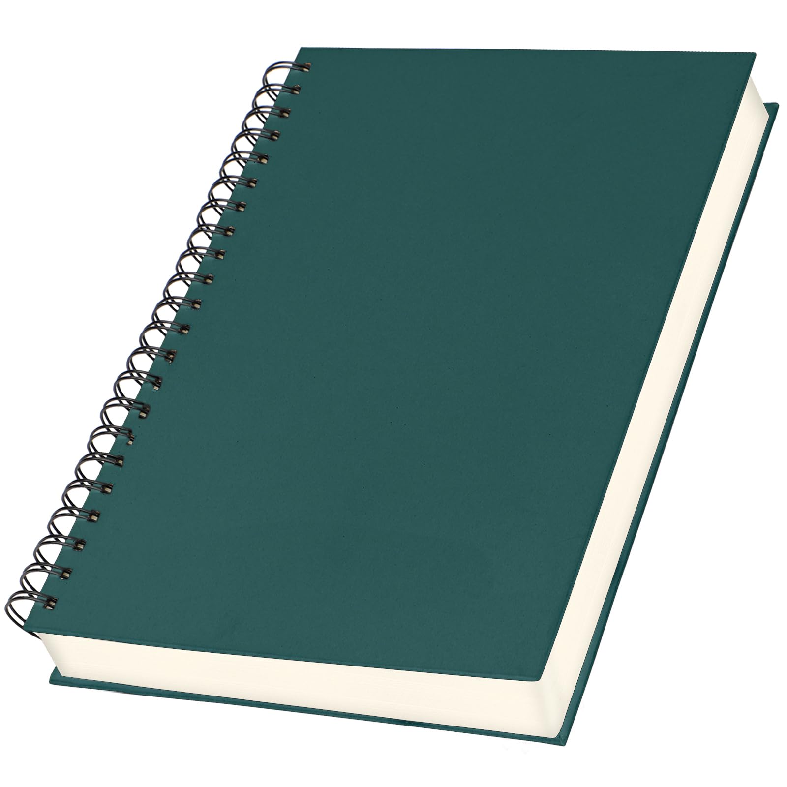 Yarotm A4 Lined Notebook - Wirebound Notebook Dark Green - 100GSM College Ruled Paper A4 Notepad Spiral - 21x28.5cm Hardcover Journal -240 Pages Pad Diaries Note Book
