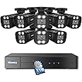 Hiseeu 3K Wired Outdoor Security Camera System with Audio,5MP 8CH Surveillance DVR,8 X5MP IP66 Weatherproof Cameras & 1TB HDD,Dual Light,Human/Vehicle Detection,Smart Playback for Home Security