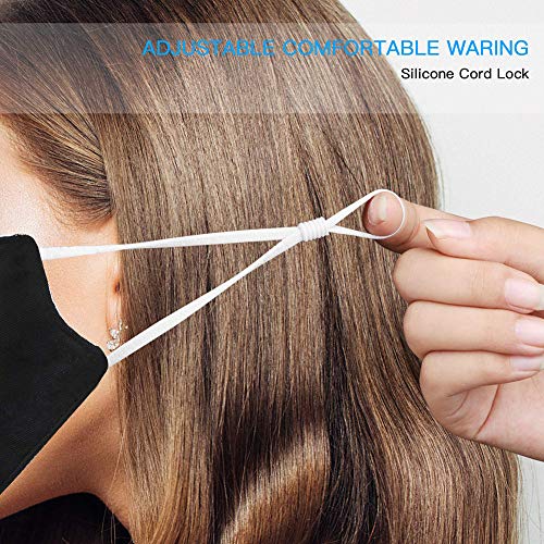 Elastic Cord for Masks,1/4 Inch, Adjustment String Ear Loop Strap