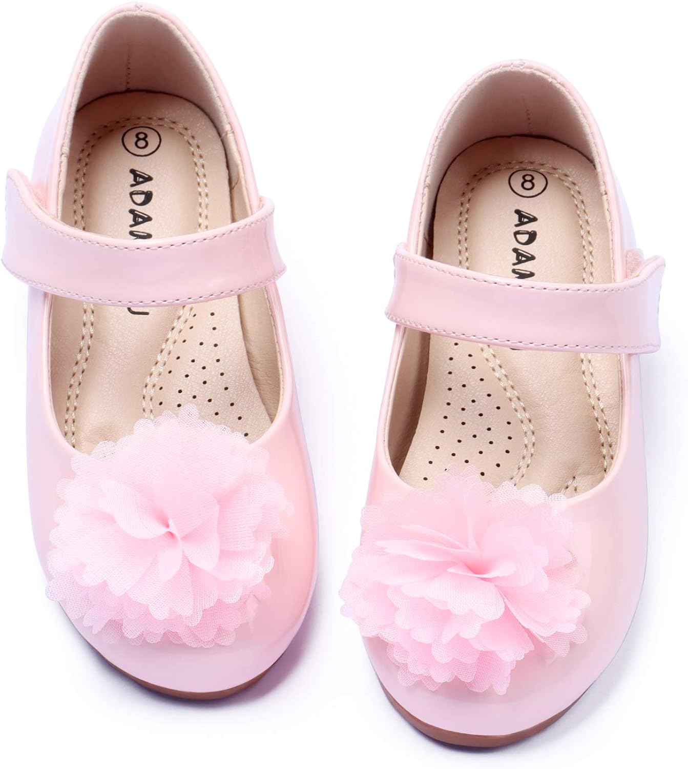 ADAMUMU Grils Dress Shoes Flower Girl Shoes for Weeding