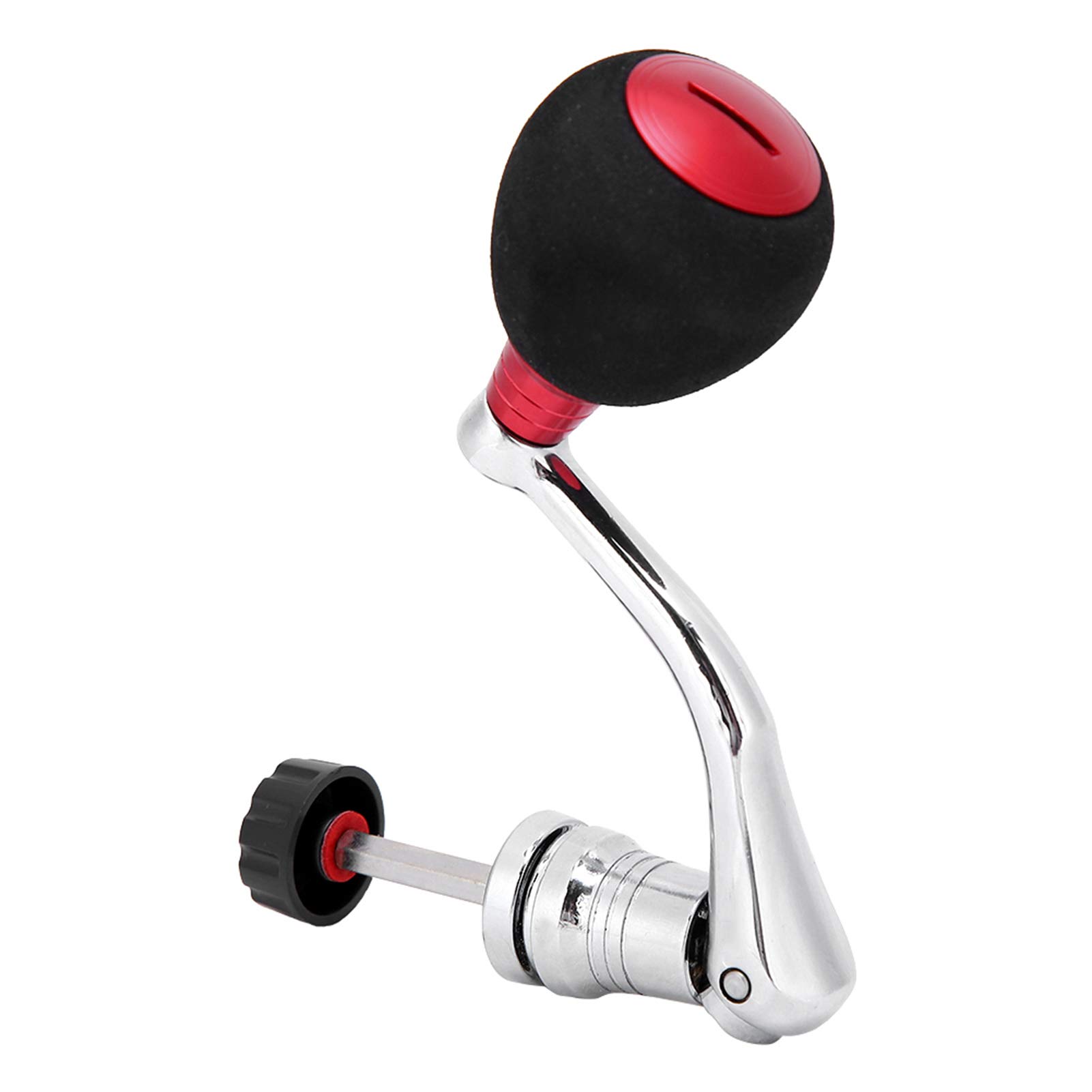 Fishing Reel Replacement Handle Aluminum Rocker Arm Grip Compatible with 2000-6000 Series Reels 4000 5000 6000L Red