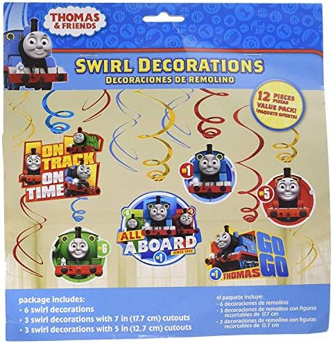 2XDecoration Kit Friends Thomas All Aboard Swirl Value Pack, Multicolored, One Size