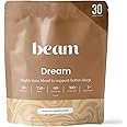 Beam Dream Sleep Powder, Natural Sleep Aid and Magnesium Hot Cocoa Drink for Adults, Calming Sleep Supplement with Apigenin, Nighttime Sleep Drink Powder, Third Party Tested Supplement, 30 Servings