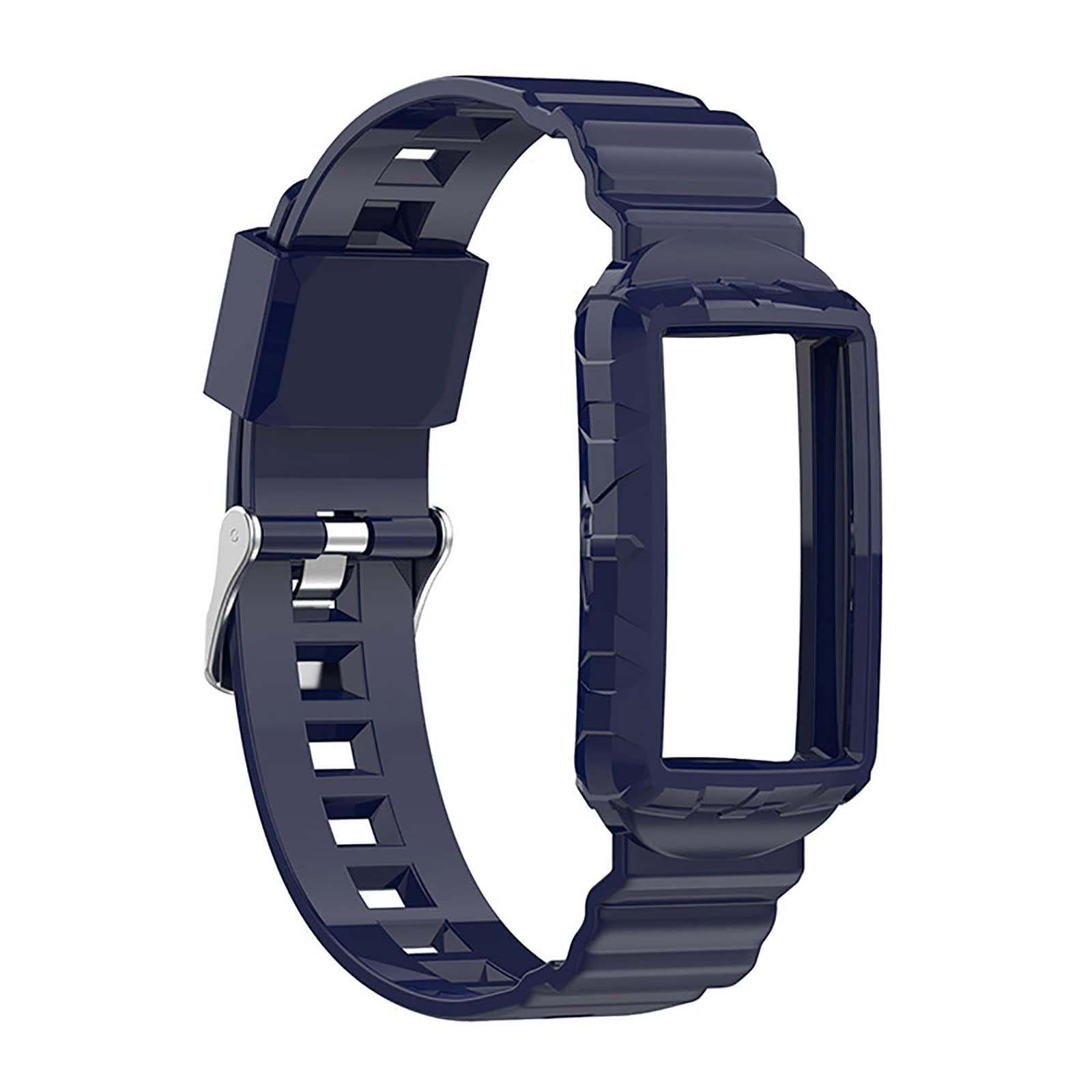 Soft Silicone Straps Compatible with Fitbit Charge 5/4/4SE/3/3SE Watch Strap, Replacement Wristbands for Women Men Smartwatch, Blue — image 1