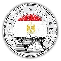 olyaprint Cairo Egypt Flag Grunge Stamp Vinyl Decal Bumper Sticker 5