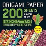 Origami Paper 200 sheets Kimono Patterns 6