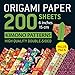 Origami Paper 200 sheets Kimono Patterns 6