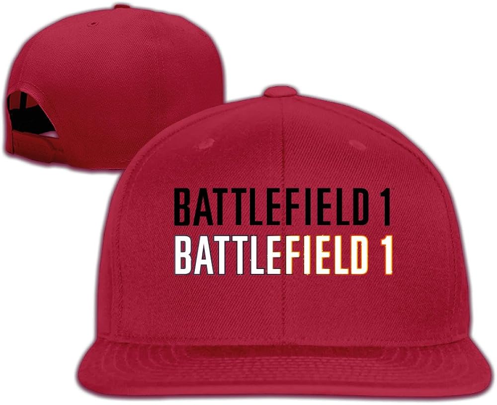Male/Female Battlefield 1 Clean Logo Cotton Flat Snapback Baseball Caps Adjustable Mesh Hat Mesh Hat Pink One Size Fits Most