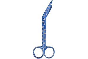 A2Z SCILAB Lister Bandage Scissors 5.5", Made of Premium quality Stainless Steel Ideal Gift for Nurses, Medical Students, Paramedics, Doctors, Home Stainless Steel (A2ZSCILAB BRAND) (Blue Plasma Paws)